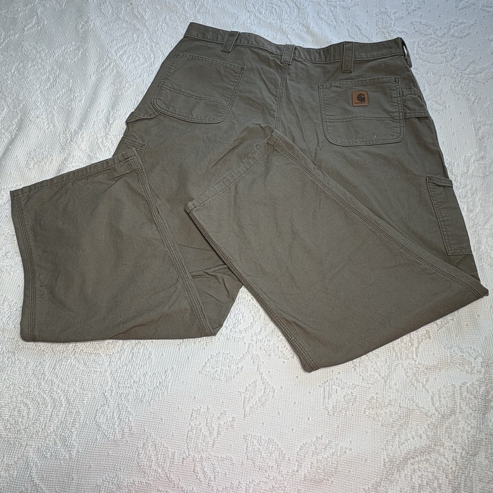 Carhartt Cargo Pants Men's Sz 42 By 30 Original Dungaree Fit Olive Carpenter